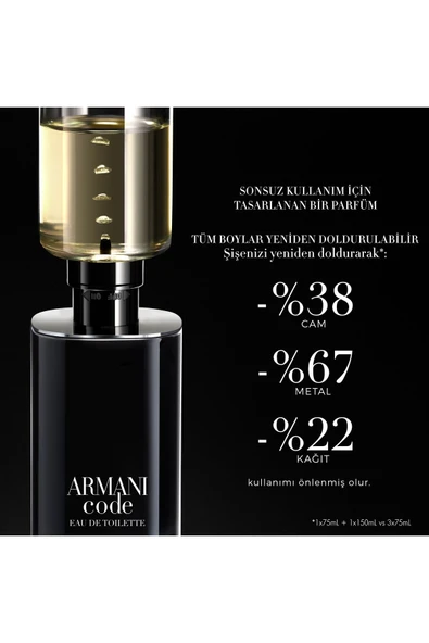 GİORGİO ARMANİ Code Edt 75 Ml Erkek Parfüm 3614273636568 - Resim 6