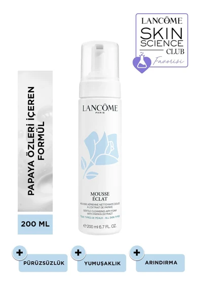 LANCOME Mousse Eclat Köpük Yüz Temizleyici 200 ml 3605530741385 ürün görseli