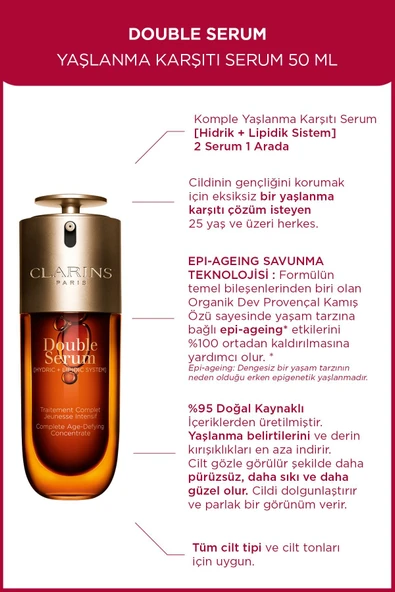 CLARİNS DOUBLE SERUM 9 50ML ürün görseli