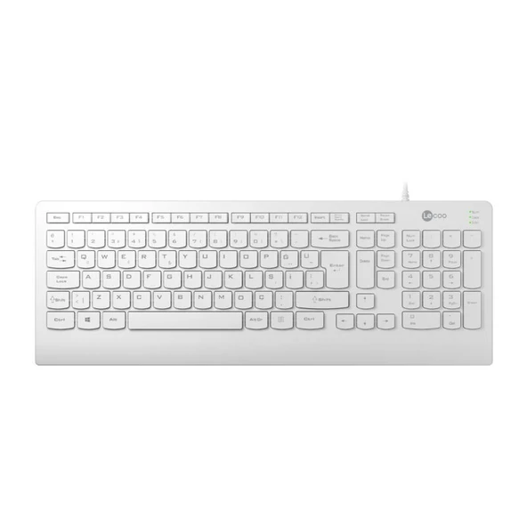 LENOVO LECOO KB103 Q Usb Standart Beyaz Klavye