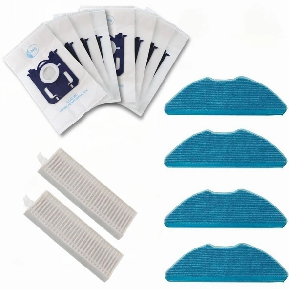 Philips HomeRun 3000 Serisi Aqua XU3000, XU3100, XU3110, XU2100 ile Uyumlu Robot Süpürge Bakım Seti - Resim 4