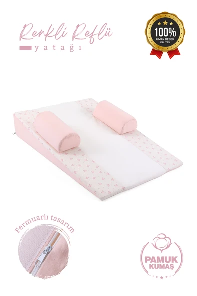 Bebek Reflü Yatağı (Bebepembe) Yıkanabilir Kılıflı, Ortopedik, Ana Kucağı