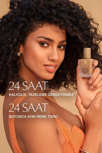 ESTEE LAUDER Doğal Ve Mat Bitişli - Double Wear Stay-in-place Fondöten Spf 10 ( 1c2 Petal ) - 30 ml - Resim 2
