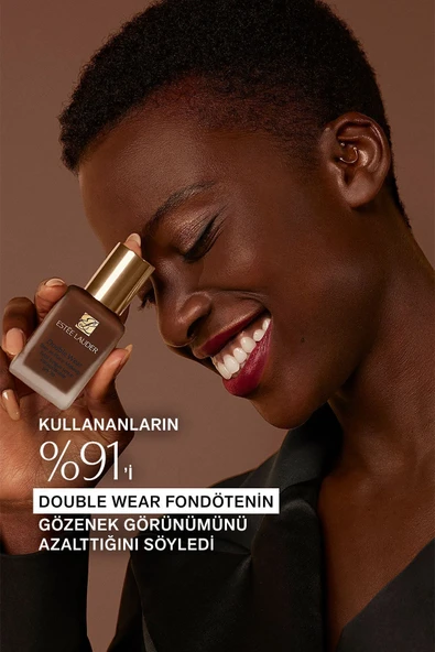 ESTEE LAUDER Doğal Ve Mat Bitişli - Double Wear Stay-in-place Fondöten Spf 10 ( 1c2 Petal ) - 30 ml - Resim 4