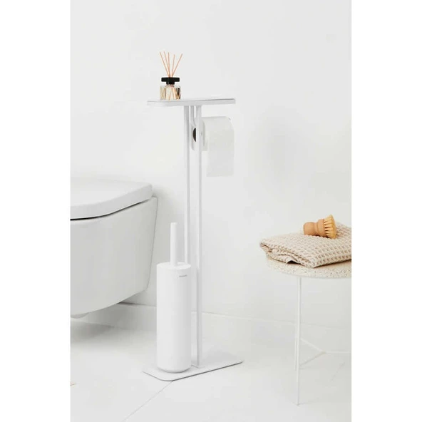 Brabantia Mındset Fresh Whıte Standlı Organizer, Tuvalet Kağıdı Tutucusu Ve Tuvalet Fırçası - Resim 4