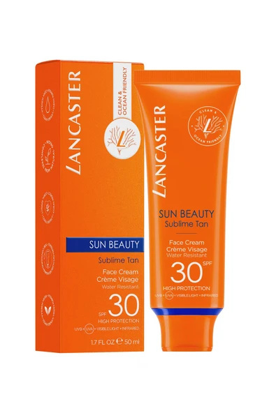 LANCASTER Sun Beauty Yuz Kremi Spf30 50 ml - Resim 2