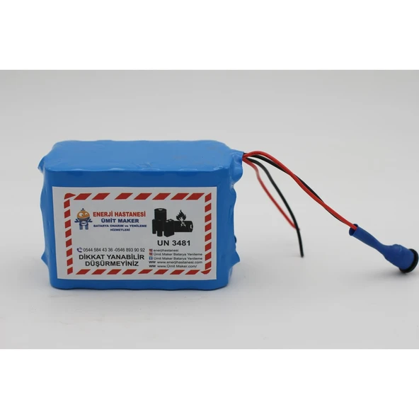 Ümit Maker 12.6V 15 Ah Lityum Batarya (Şarj Aleti Hediyedir.) - 2