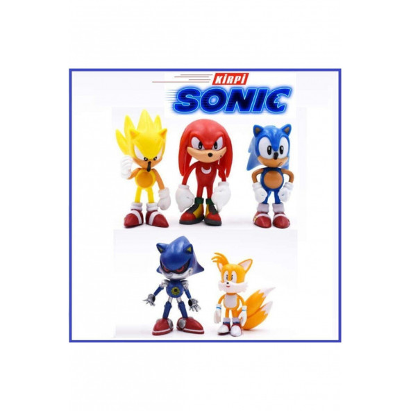 Sonic Oyuncak 5 Li Set Figür Sonic Karakterleri - 2