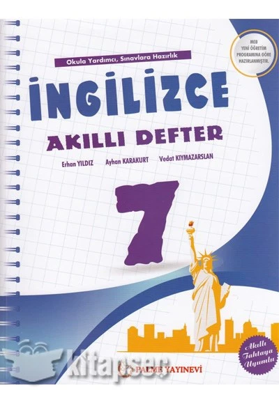 7. Sınıf İngilizce Akıllı Defter Palme Yayınevi