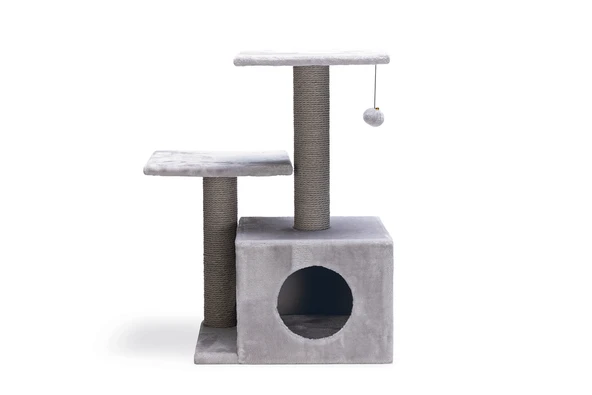 Beeztees Kedi Tırmalama, Gri, 45x34x70cm - Resim 4