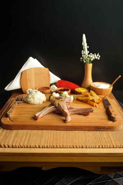 Talau Kesme & Steak Tahtası Orta - Resim 3