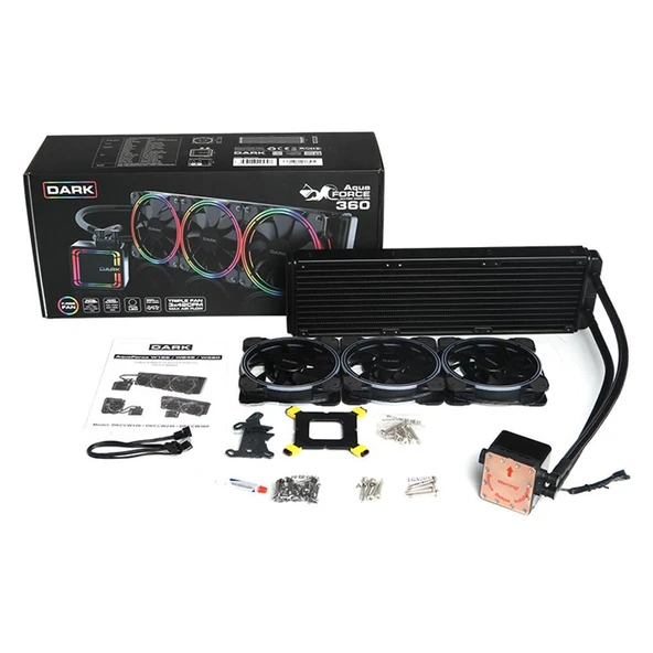Dark DKCCW360 AquaForce W360 360mm Fixed RGB LEDli Sıvı Soğutma - 2