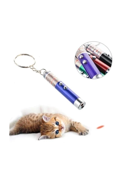 Laser Kedi Oyuncağı Lazer 3in1 (MOR)