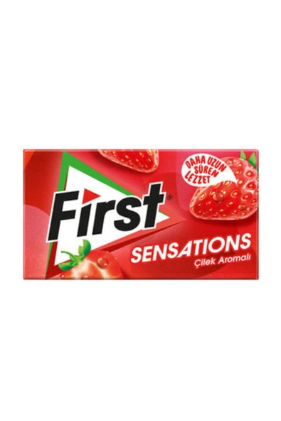 First Sensations Çilek Aromalı Sakız 27 G * 10 Adet