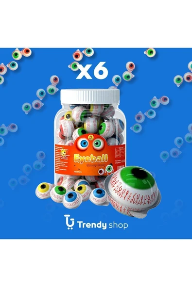 Eyeball Troli Göz - Pop Eye 6"lı Dökme Helal Sertifikalı 6 Adet