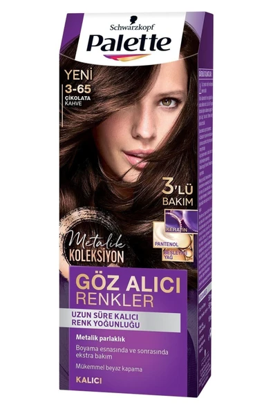 Palette Göz Alıcı Renkler Çikolata Kahve 3-65 Saç Boyası