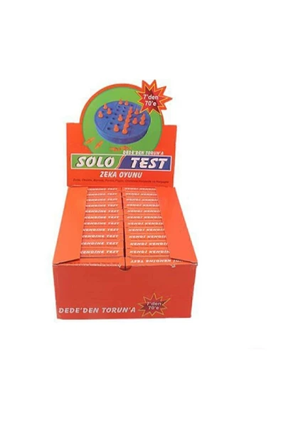 Solo Test Zeka Oyunu 24 Adet Nostalji Kutu Oyunu A Kalite Poşetli Ürün - 2