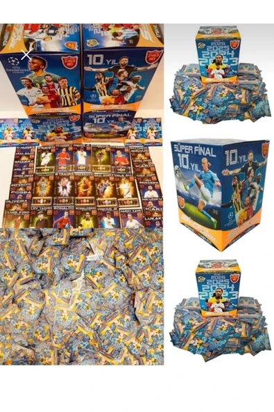 ERAMBALAJ STORE Süper Final 10.yıl Premium Özel Seri 400lü Futbol Oyuncu Kartları - 2023 -24-25-26-27 Son Sezon - 3