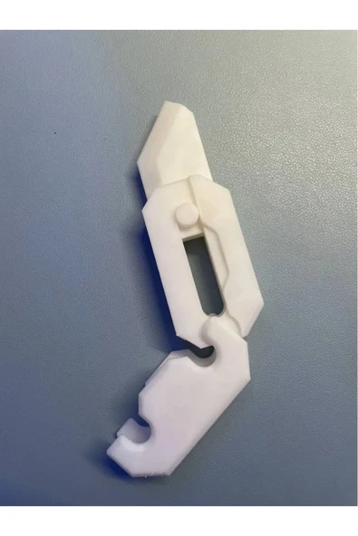 MyClean Gravity Knife (STRES BIÇAĞI) FOSFORLU karanlıkta parlayan Havuç Bıçak /simli beyaz 1 Adet - 2