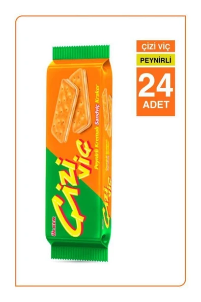 Ülker Çiziviç Peynirli Kremalı Sandviç Kraker 82 gr x24 Adet