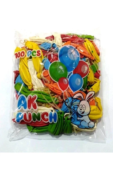 Atom Karışık Balon Lastikli 100 Lü