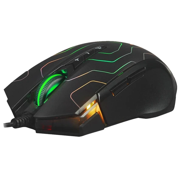 A4 Tech X89 Oscar X7 Neon Maze 2400Dpı Usb Makrolu Oyuncu Mouse - 2