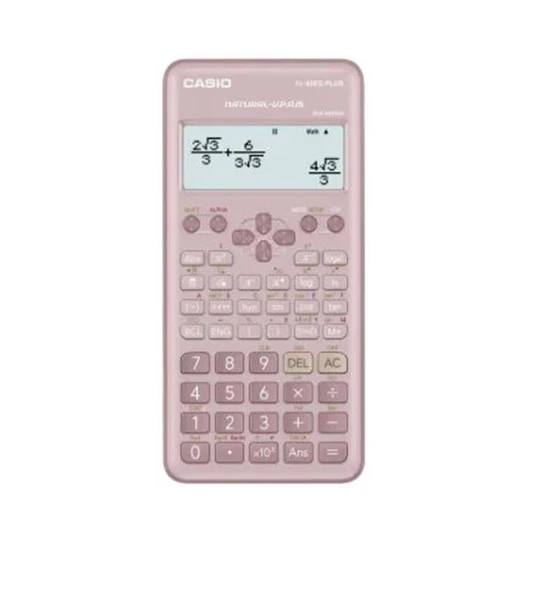 Casio FX-82ES Plus Pembe Bilimsel Fonksiyonlu Hesap Makinesi 2.Versiyon ürün görseli 1