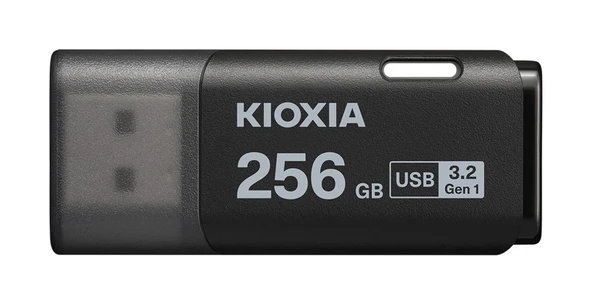 Kioxia 256GB U301 Siyah USB 3.2 Gen 1 Flash Bellek