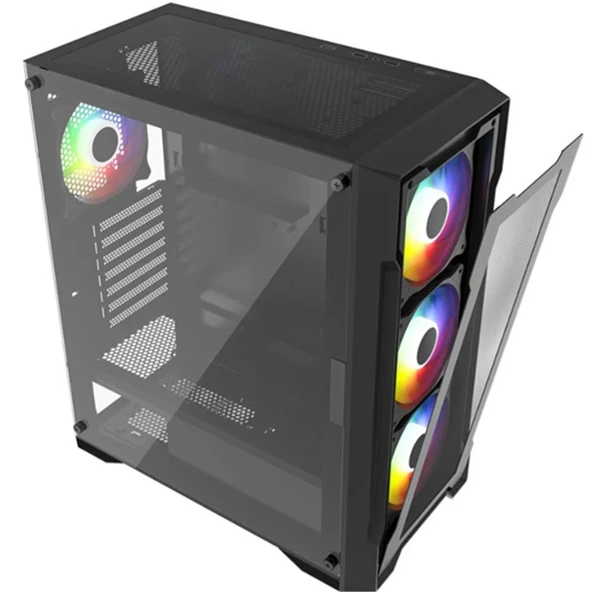 PowerBoost PB-PS6849B 650w 80+ Bronze USB 3.0 Mesh 4-12cm Rainbow Fanly Mid-T ATX - 2