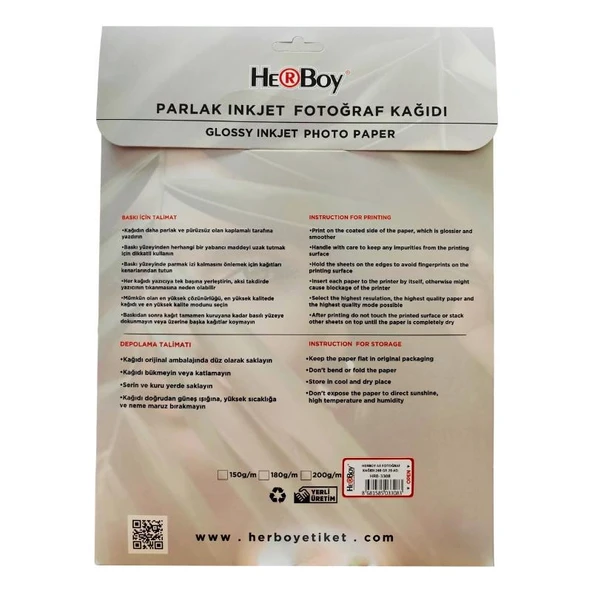 Herboy Parlak Fotoğraf Kağıdı 210x297 (A4) 240gr (20 Adet) - Resim 2
