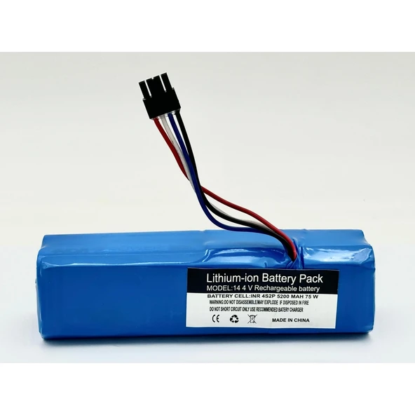 Xiaomi Mop 1c 2in1 STYTJ01ZHM Robot Süpürge 5200 mAh 14.4 V Yanmaz Batarya – Orjinal Uyumlu Uzun Ömürlü, Yüksek Performans Pil - 2