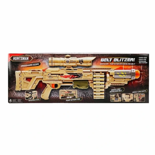 91955 Belt Blitzer 18 Mermili Sünger Dart Atan Silah -Sunman - Resim 5