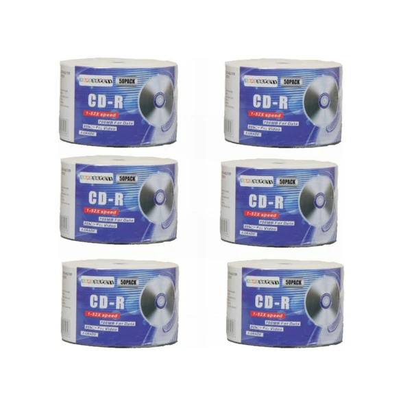 Boş Cd-R 700 Mb 80 Min – 1 Koli 600 Adet 50’Lik Paket - 7