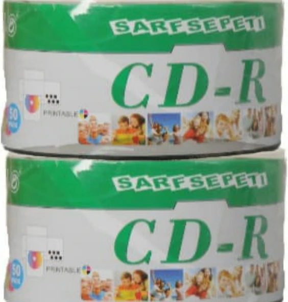 Sarfsepeti Printable 700 MB 52X80 Min Boş CD-R 12x50'li - 3
