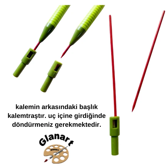 2.0 Mm kırmızı Kalın Uçlu Versatil Kalem 1 Adet Ve 2.0 Mm Kalın Uç kırmızı 2 paket - 10