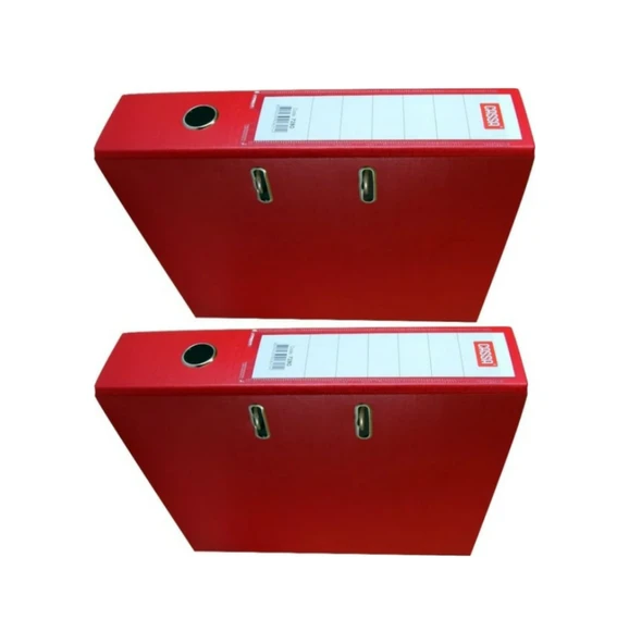 Cassa Plastik Geniş Klasör Kırmızı Renk 7280 5 Adet - 2