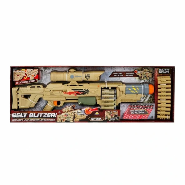 91955 Belt Blitzer 18 Mermili Sünger Dart Atan Silah -Sunman - Resim 4