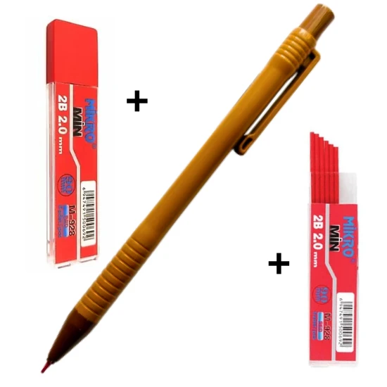 2.0 Mm kırmızı Kalın Uçlu Versatil Kalem 1 Adet Ve 2.0 Mm Kalın Uç kırmızı 2 paket - 11