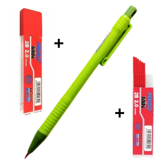 2.0 Mm kırmızı Kalın Uçlu Versatil Kalem 1 Adet Ve 2.0 Mm Kalın Uç kırmızı 2 paket