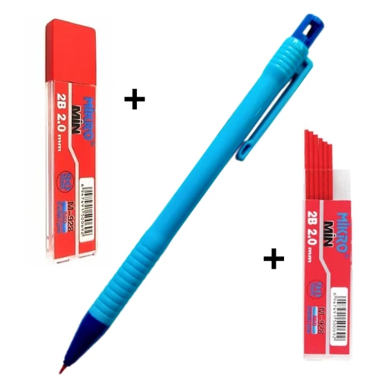 2.0 Mm kırmızı Kalın Uçlu Versatil Kalem 1 Adet Ve 2.0 Mm Kalın Uç kırmızı 2 paket - 9