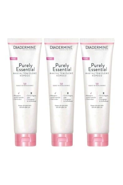 DİADERMİNE Makyaj Temizleme Köpüğü 150 ml X 3 Adet