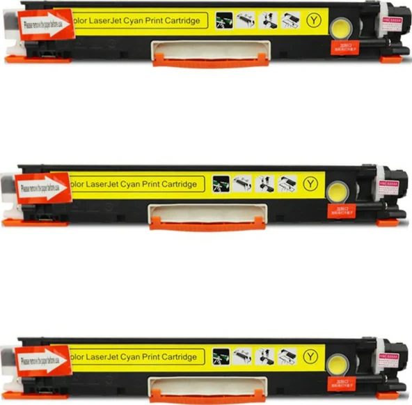 Matistoner Hp 126A/Ce312A Sarı Uyumlu Toner Cp1025/Cp1025N/Cp1025Nw Çipli - 3