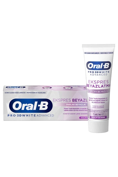 ORAL-B Pro 3D White Advanced Ekspres Beyazlık Parlak Beyazlık Diş Macunu 75 ml - 2