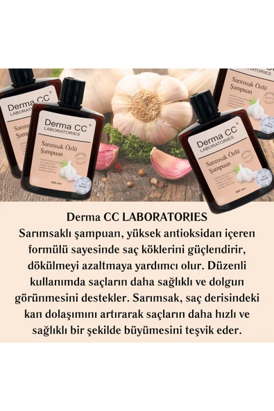 DERMA CC LABORATORIES Sarımsak Şampuanı 500 ml X 2 Adet - 2