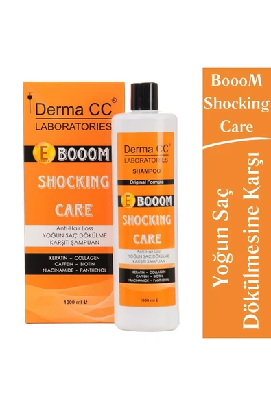 DERMA CC LABORATORIES Booom Shocking Care - Yoğun Dökülme Karşıtı Şampuan 1000 Ml