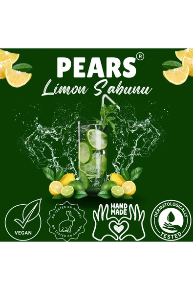 PEARS Original Saf ve Yumuşak Sabun 100gr + Gliserinli Limon Sabunu 120 gr - 4