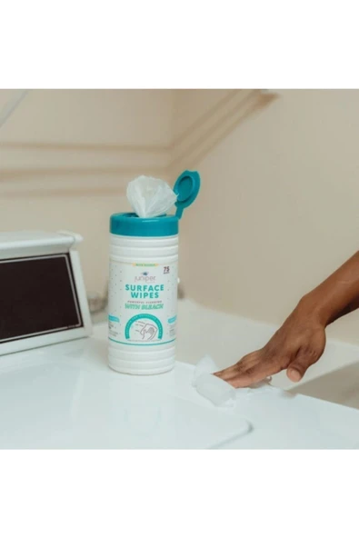 JUNİPER CLEAN Çamaşır Sulu Yüzey Temizleyici Canister 2 Adet Islak Mendil Zorlu Kirlere Karşı Güçlü Direnç - 6