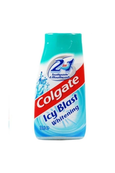 COLGATE 2 In 1 Toothpaste & Mouthwash Icy Blast Whitening 100ml