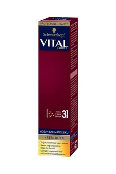 SCHWARZKOPF Vıtal Colors Tüp Boya 7-554 Altın Karamel