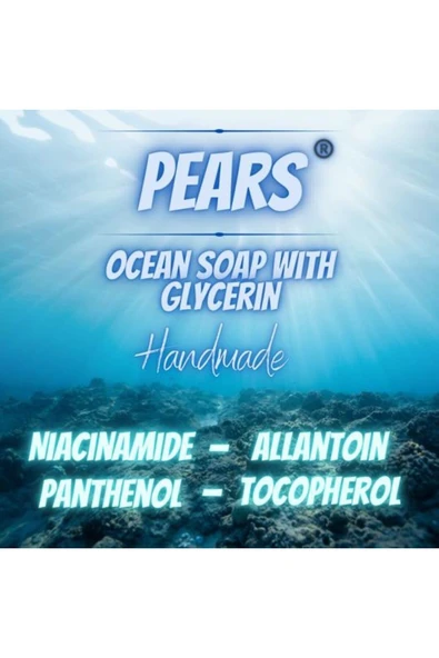 PEARS Original Saf ve Yumuşak Sabun 100gr + Gliserinli Okyanus Sabunu 120gr - 6